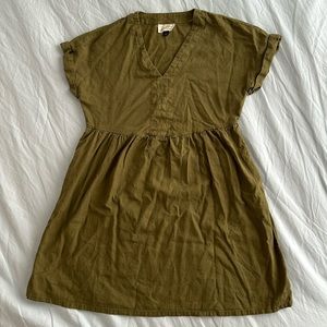 Olive green  summer dress